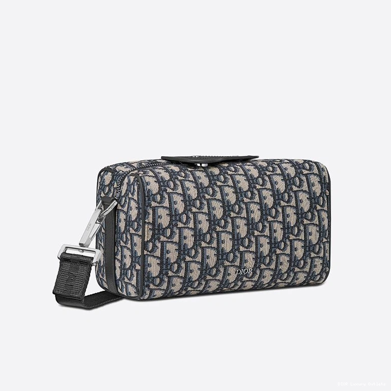 Cheap Dior Canvas Blue Lingot Bag Oblique Motif 22 0730 Luxury
